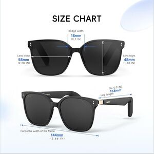 NEW - AI Real-time Translation, with 147 Languages, Bluetooth Glasses, Speaker